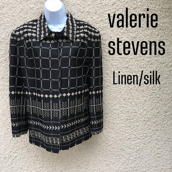 Valerie Stevens Jackets & Blazers - Valerie Stevens Collection Linen/silk Jacket